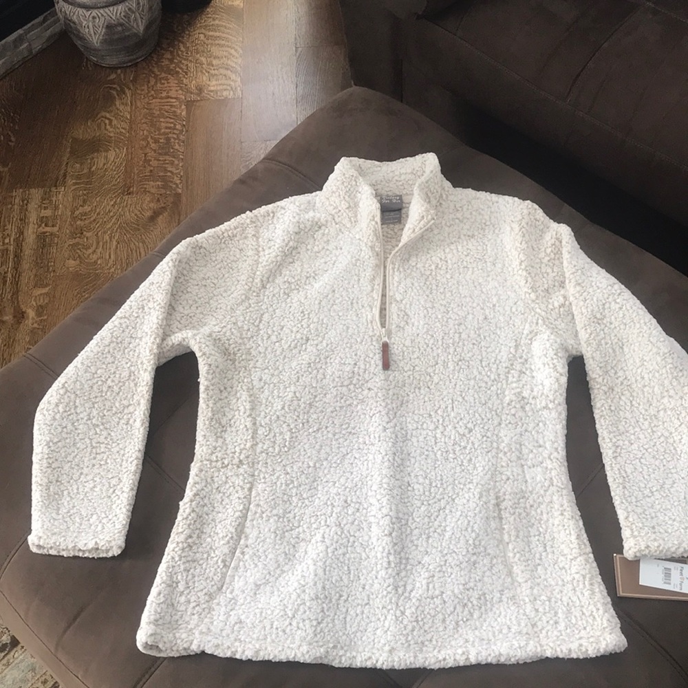 Women’s Zip Long Sleeve Fluffy Fleece Pullover